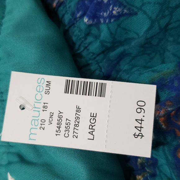 NWT Maurice Beautiful Side Slit Off Shoulder Flowy Floral Lined Maxi Dress - Picture 9 of 9